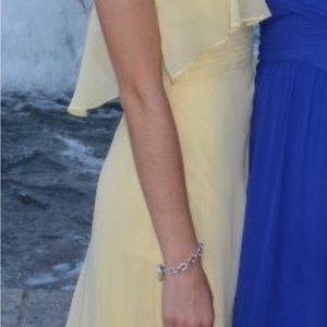 Bari Jay long pale yellow dress/gown